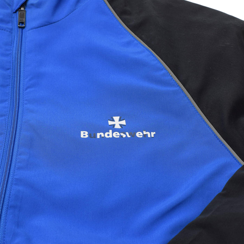 Authentique veste de survêtement militaire allemande Bundeswehr, chemises de sport, bleu noir