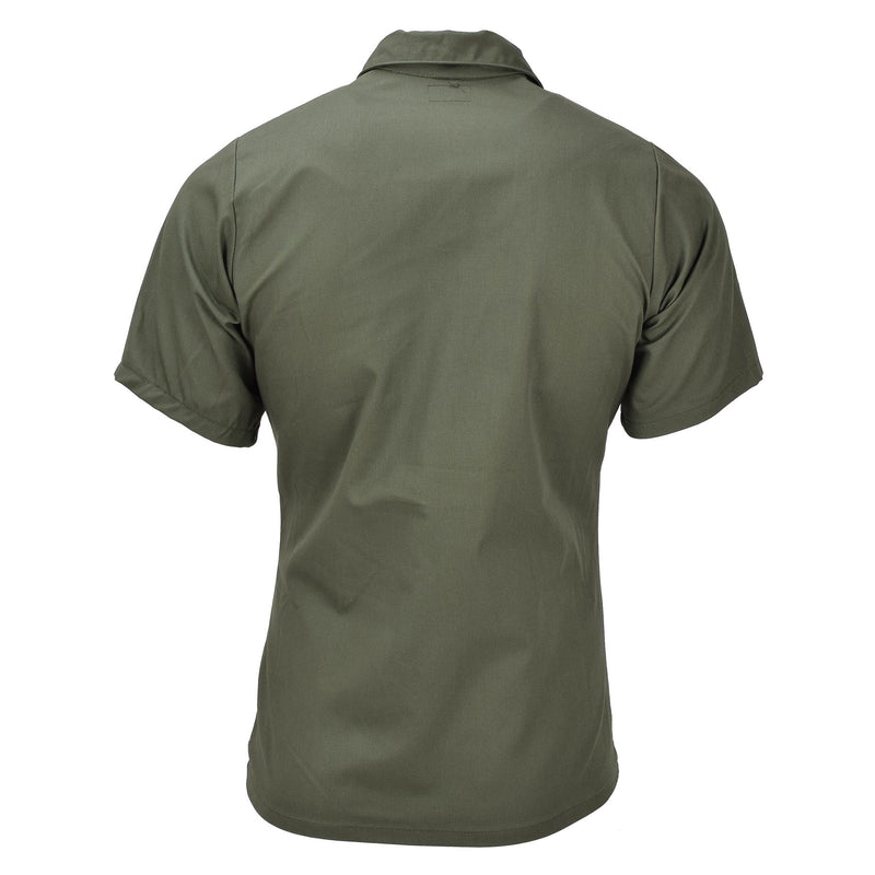 Chemises tactiques de campagne militaires américaines originales olive à manches courtes fatigue de l'armée NEUF