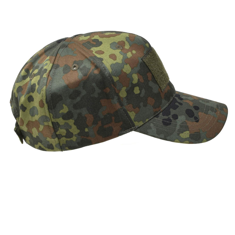 Casquette de baseball militaire Leo Kohler avec visière à visière à motif camouflage BW flecktarn
