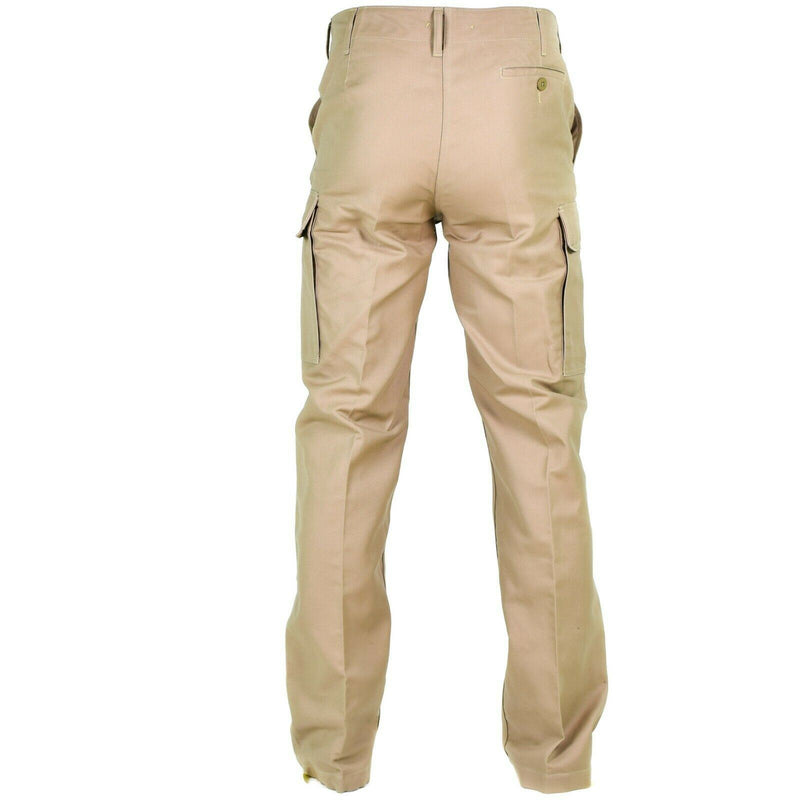 Pantalon de combat en moleskine de l'armée allemande authentique BW Pantalon kaki NEUF