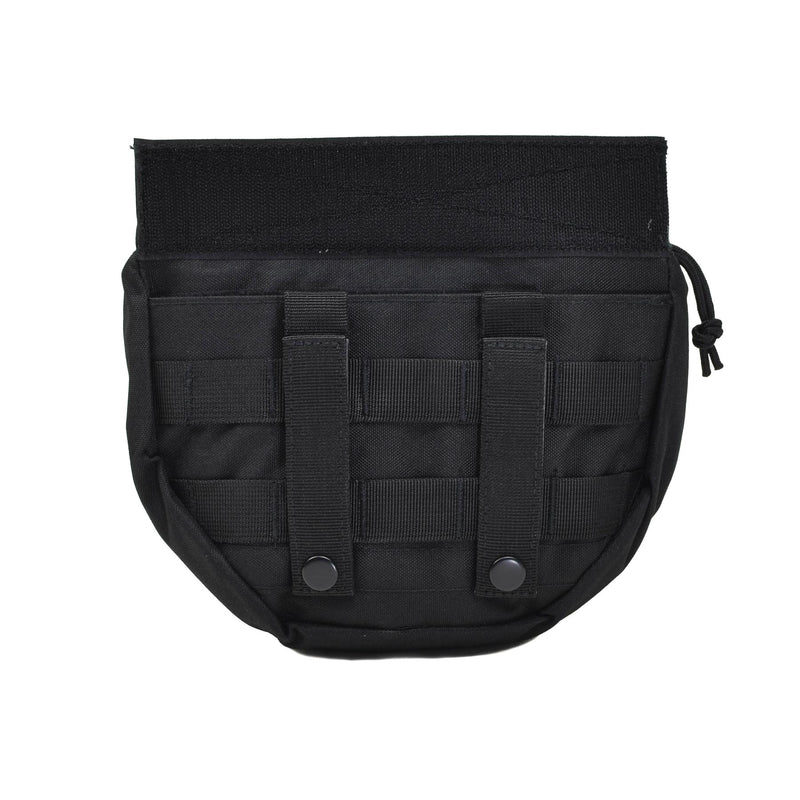 Pochette MIL-TEC Dropdown, petit sac utilitaire tactique, panneau avant, type MOLLE, noir
