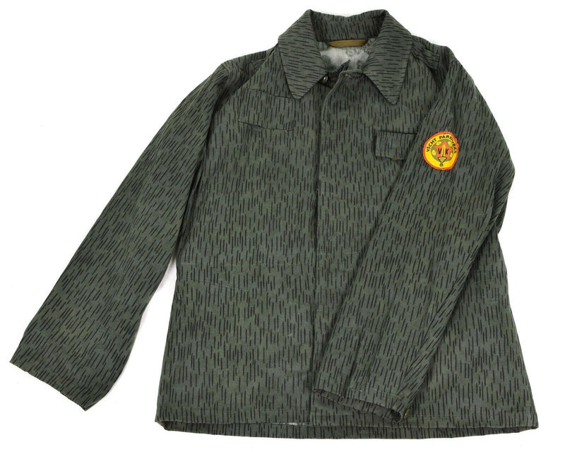 Veste de combat militaire originale de l'armée tchèque M60 Parka camouflage goutte de pluie 