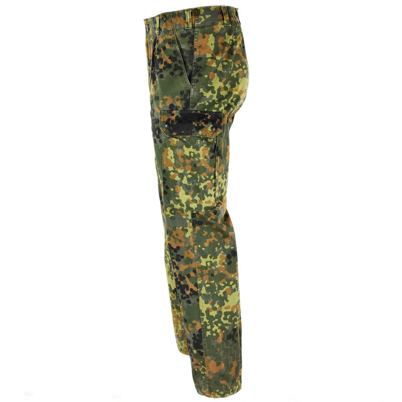 Pantalon de combat camouflage flecktarn de l'armée allemande authentique