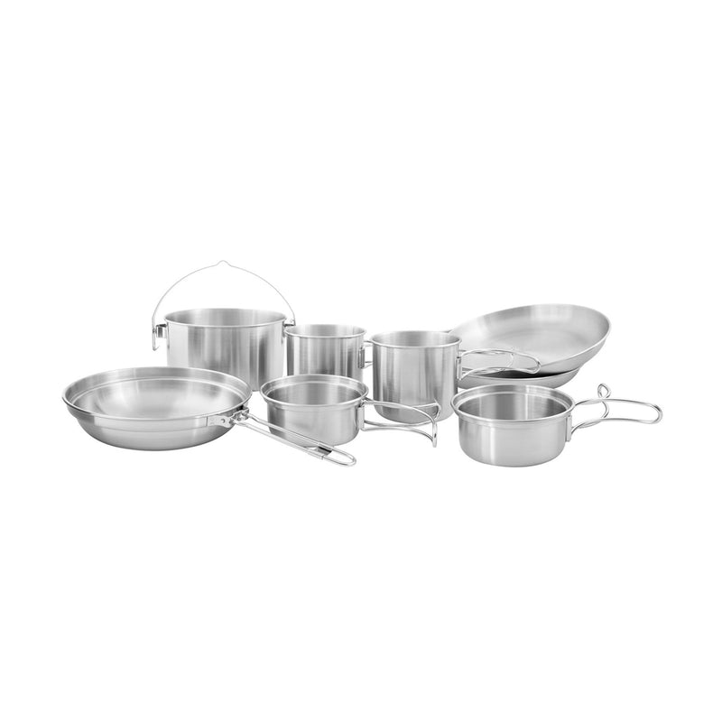 Tatonka Picnic Set II 8 pièces batterie de cuisine de camping compacte kit de cuisine de randonnée poêle bol