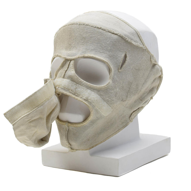 Masque facial militaire néerlandais original résistant aux flammes en aramide pour temps froid, blanc