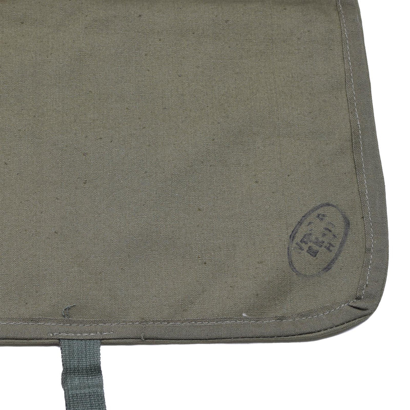 Sac à bandoulière olive original de l'armée bulgare avec bandoulière réglable pour voyage en plein air NEUF