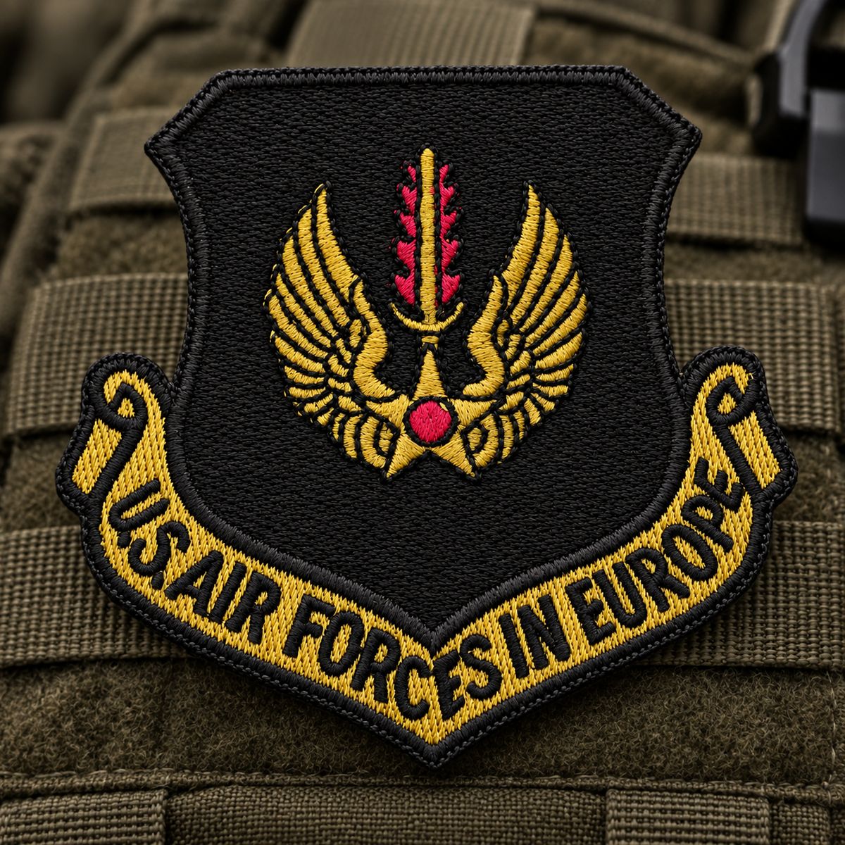 Patch original USAFE des forces aériennes américaines en Europe, insigne de collection brodé