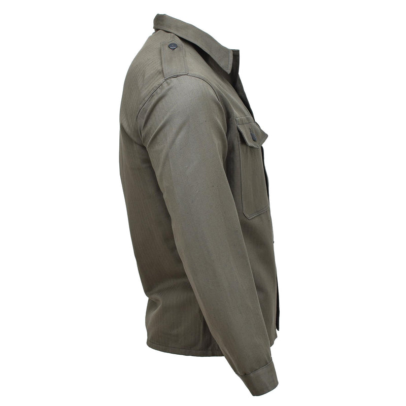 Veste de campagne autrichienne originale M59, chemise vintage des troupes de la Seconde Guerre mondiale, olive, NEUF