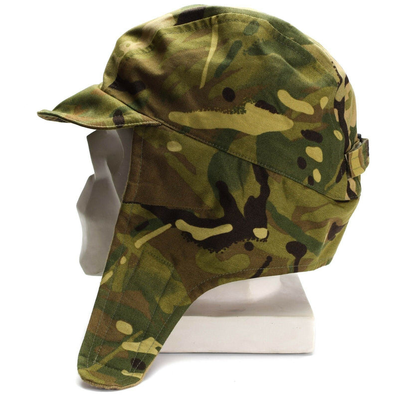 Casquette Gore Tex imperméable et authentique de l'armée britannique MTP Camo doublée pour temps froid