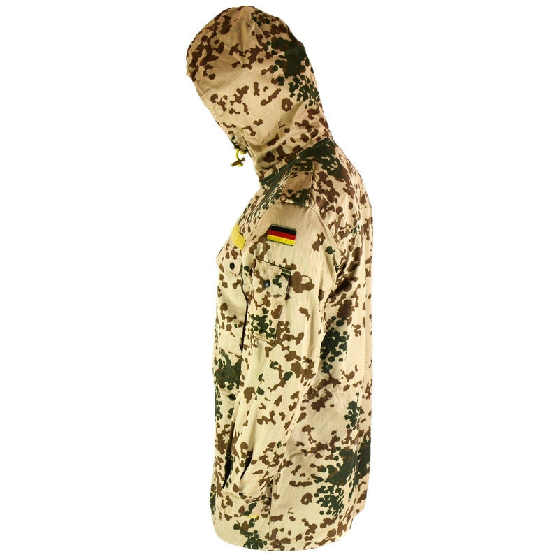 Véritable veste de campagne de l'armée allemande Parka à capuche de l'armée Combat dans le désert Tropic