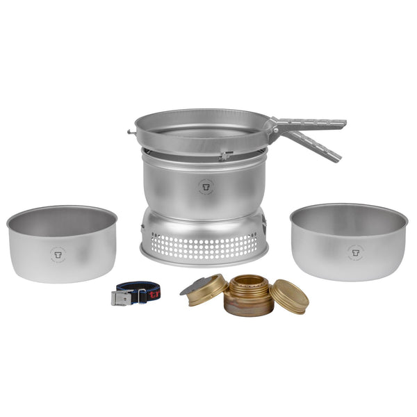 Ensemble de réchaud léger en acier inoxydable Trangia, kit compact pour randonnée et camping en plein air