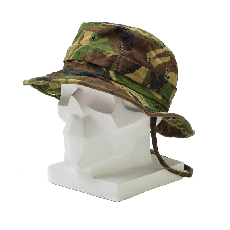 Chapeau panama militaire néerlandais d'origine avec rabat de cou tactique DMP boonie cap surplus