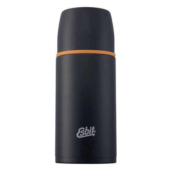 Bouteille isotherme en acier inoxydable de marque ESBIT 750 ml noire avec rétention de chaleur pendant 12 heures et tasse supplémentaire