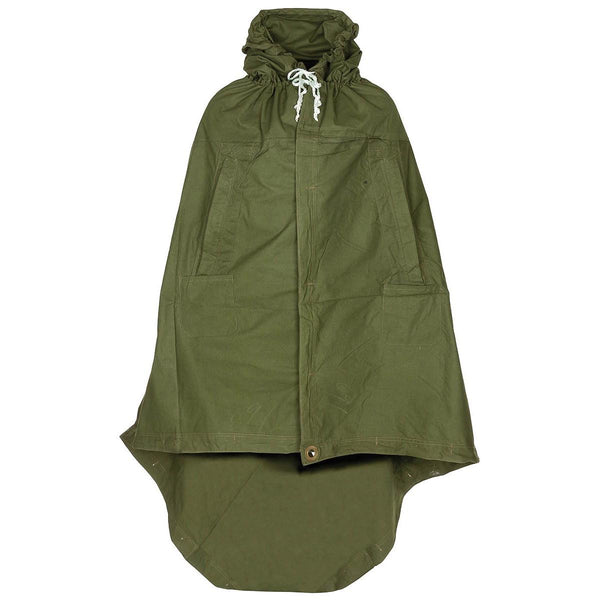 Véritable tente imperméable de l'armée roumaine Olive Poncho 180x180cm