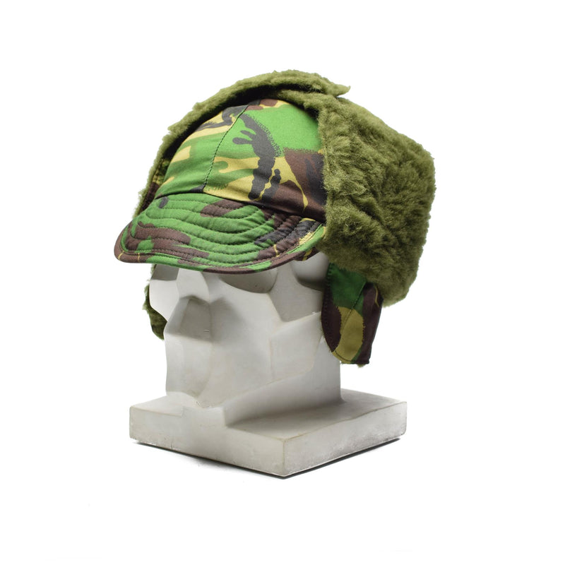 woodland camouflage winter cap
