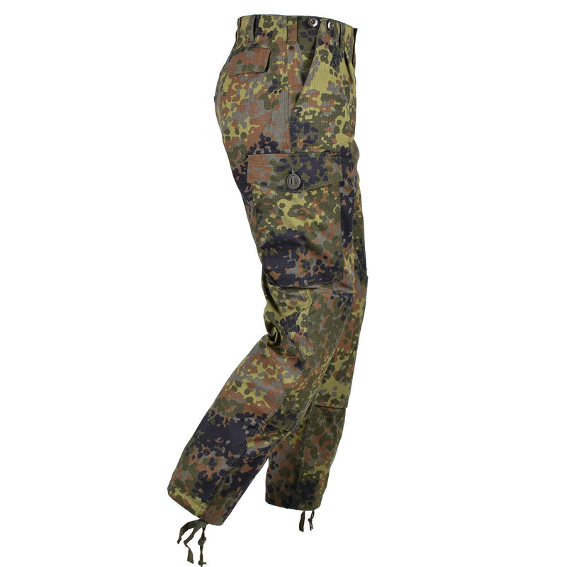 Pantalon de combat de style armée allemande de marque TACGEAR, cargo, camouflage, ripstop, flecktran