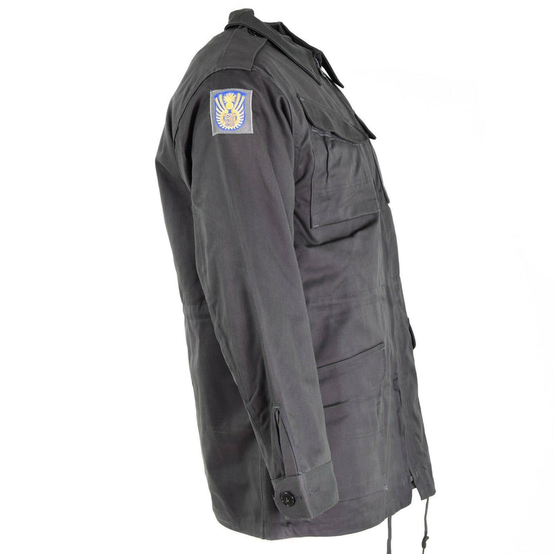 Veste de combat authentique de l'armée danoise M71, surplus militaire gris du Danemark, NEUF
