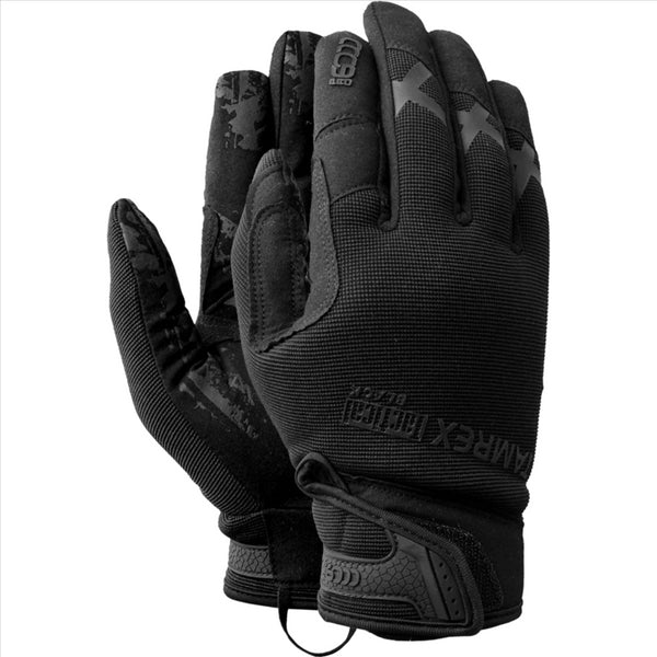 TAMREX Gants Tactiques Cuir Synthétique Extrêmement Durable Bonne Adhérence Noir