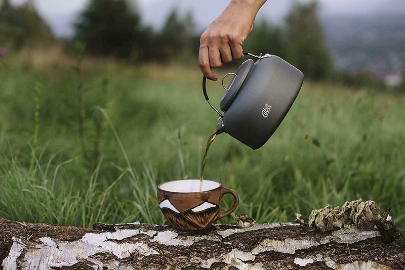 Bouilloire à eau ESBIT Pot de survie léger pour randonnée Bushcraft Ultralight