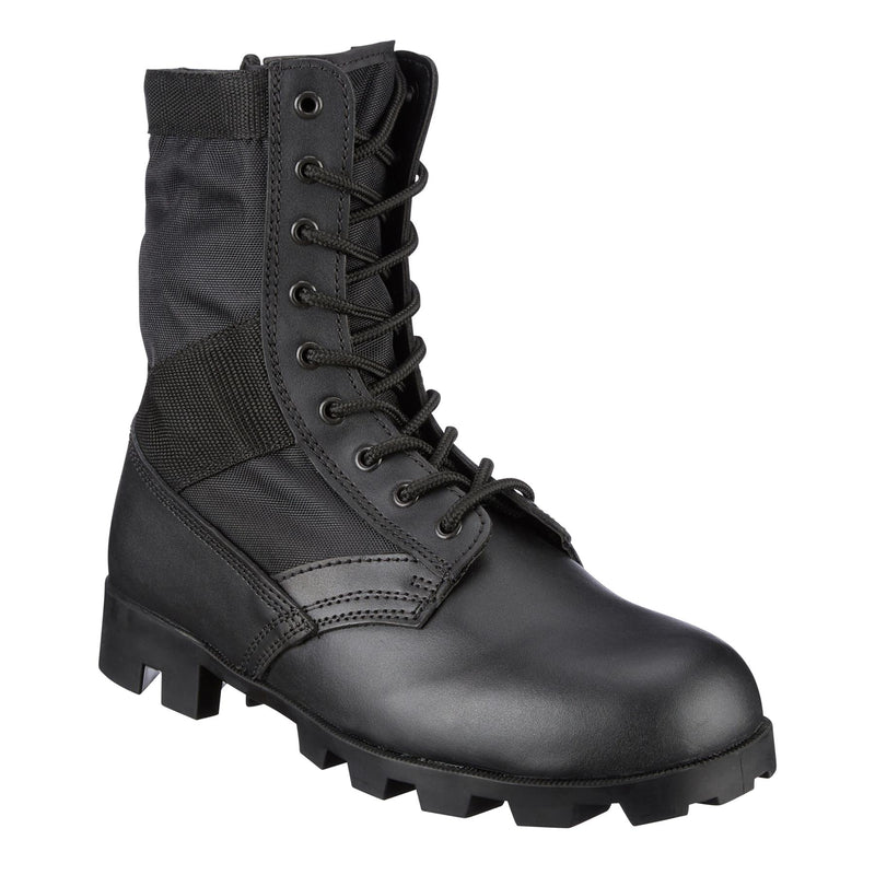 Véritables bottes de combat militaires PANAMA en cuir noir de l'armée américaine Jungle NEUF