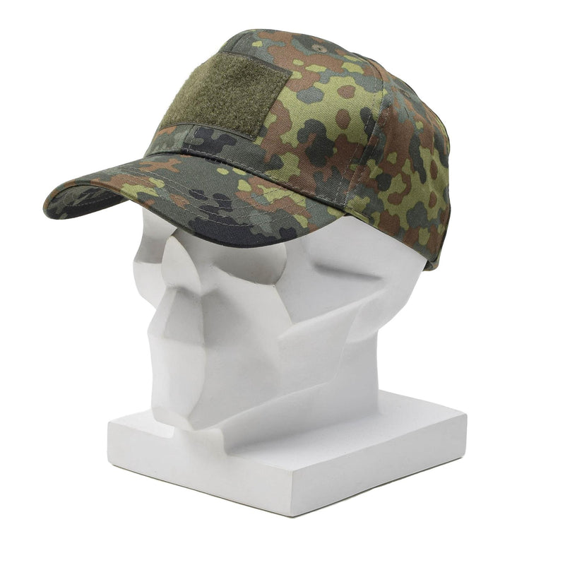 Casquette de baseball militaire Leo Kohler avec visière à visière à motif camouflage BW flecktarn