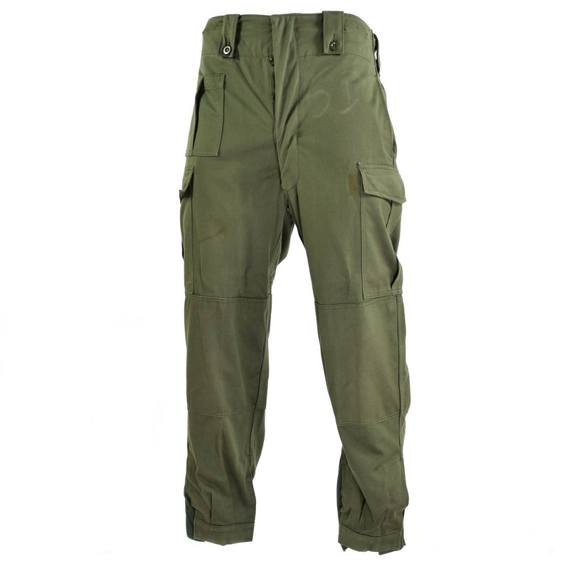 Pantalon de combat de campagne d'origine de l'armée belge M65 pantalon militaire vert olive surplus