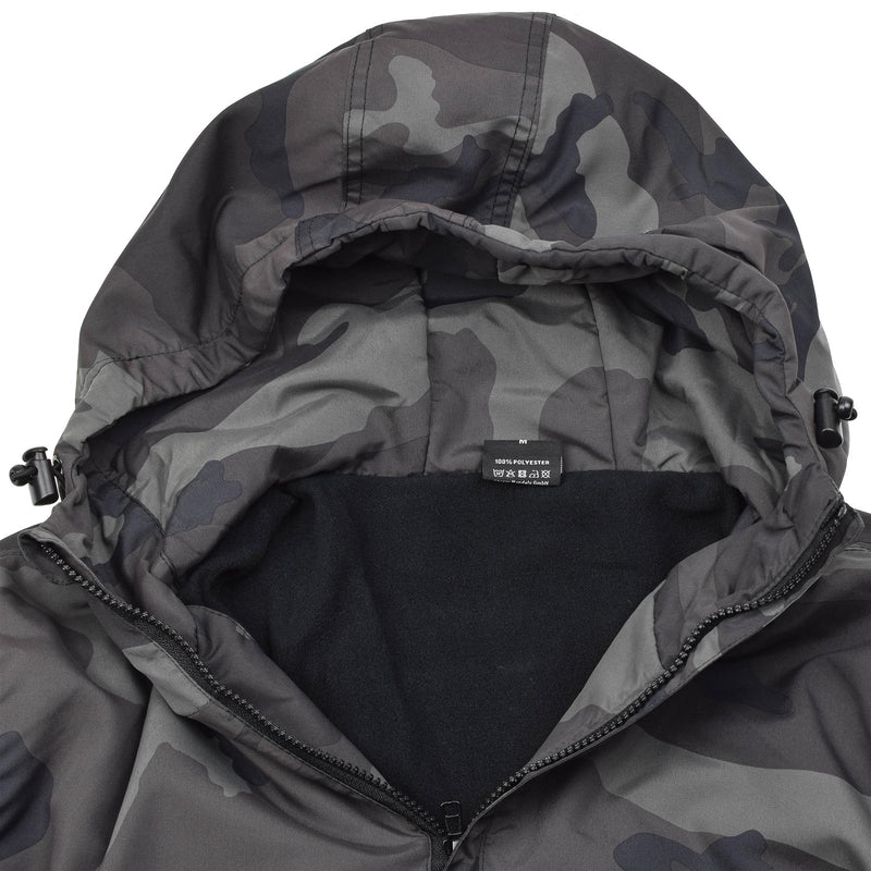 Veste de sport MIL-TEC Anorak légère CCE camouflage nocturne vêtements de sport à capuche