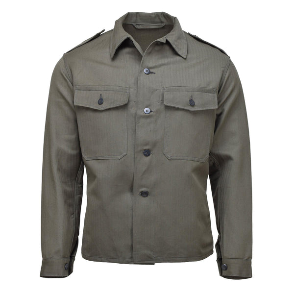 Veste de campagne autrichienne originale M59, chemise vintage des troupes de la Seconde Guerre mondiale, olive, NEUF