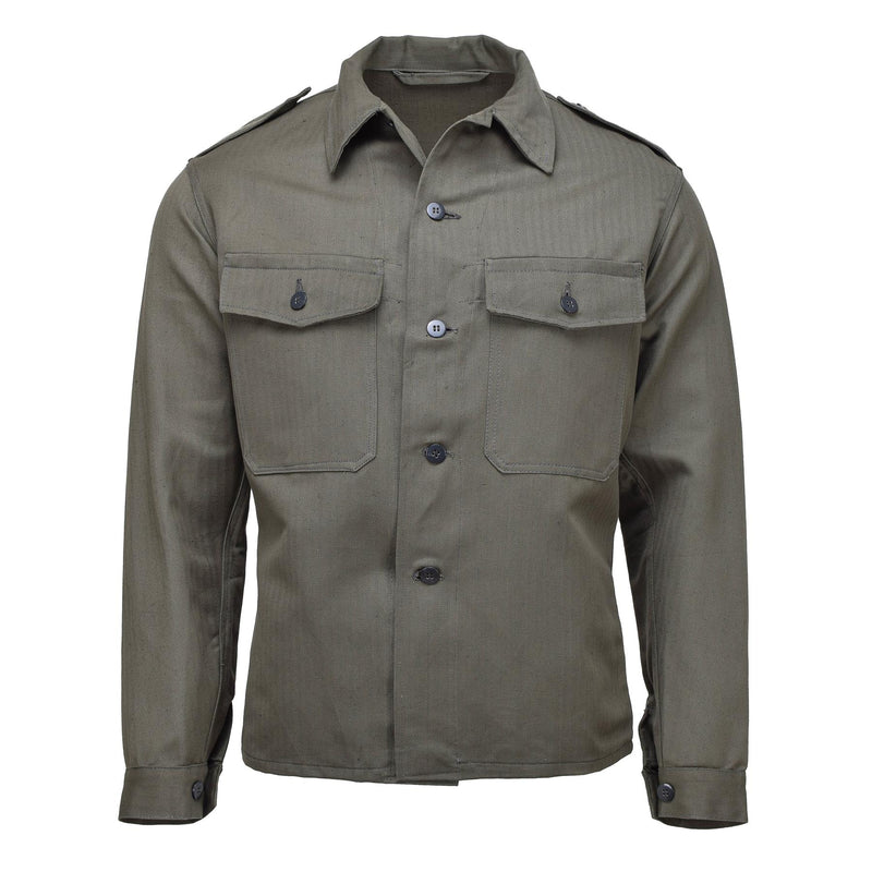 Veste de campagne autrichienne originale M59, chemise vintage des troupes de la Seconde Guerre mondiale, olive, NEUF