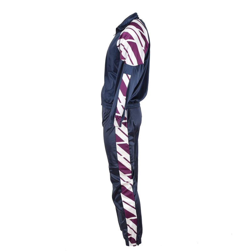 Pantalon de survêtement d'école militaire français original pantalon de sport rayé course randonnée