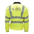 Veste haute visibilité originale des volontaires de la communauté écossaise, vêtements de travail jaunes réfléchissants