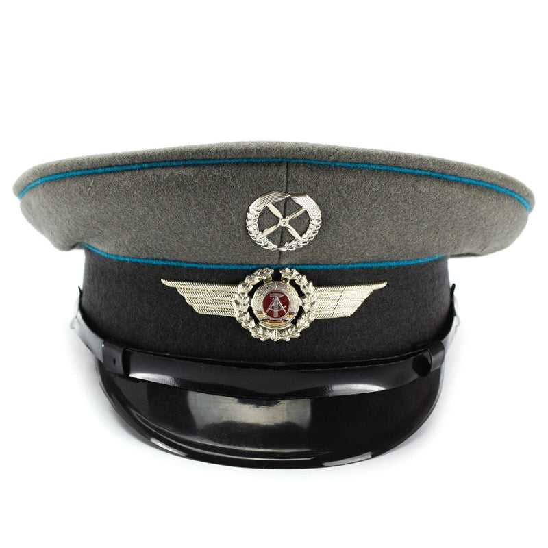 Casquette à visière originale de l'armée NVA d'Allemagne de l'Est, chapeau à visière militaire des forces aériennes NEUF