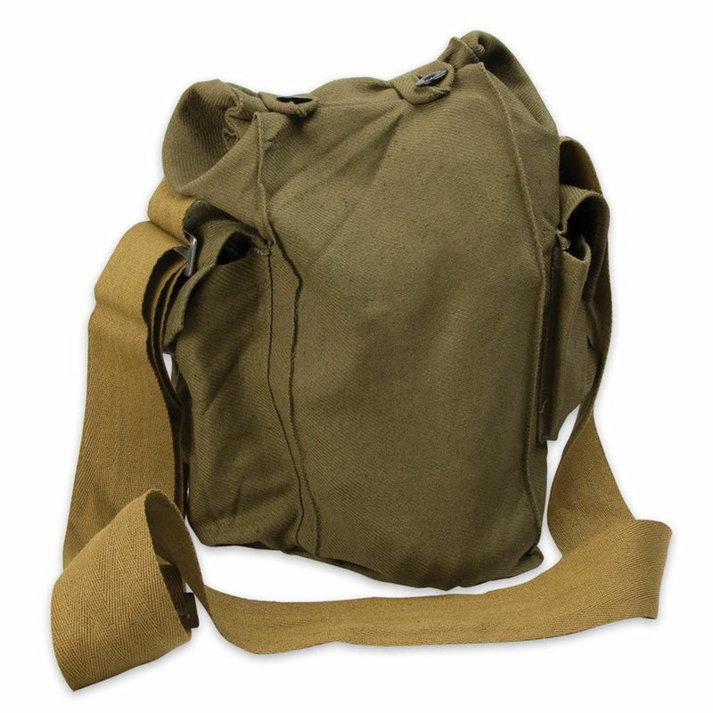 Véritable sac à bandoulière en toile pour masque à gaz militaire de l'armée soviétique russe GP-5.