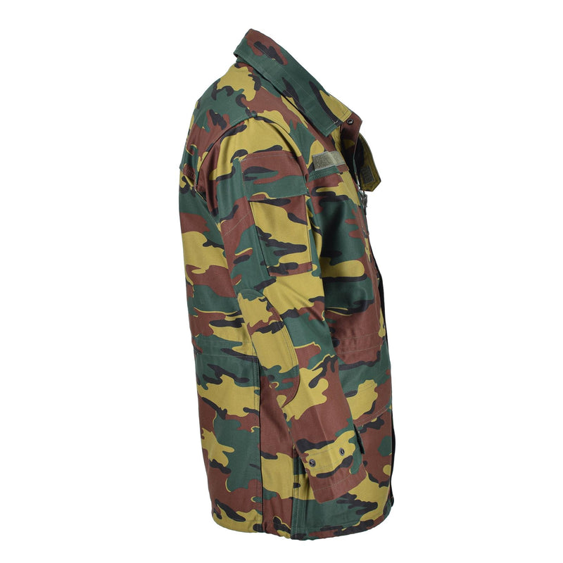 Veste militaire originale belge uniforme tactique de terrain pour troupes puzzle Seyntex