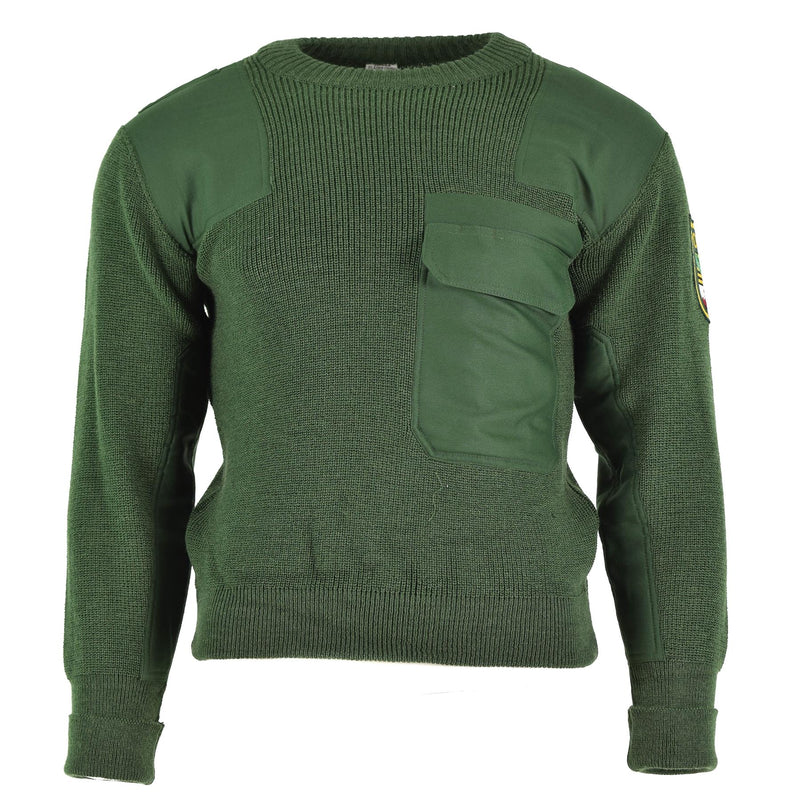 Véritable pull vert des troupes de l'armée allemande, pull militaire BDU, NEUF
