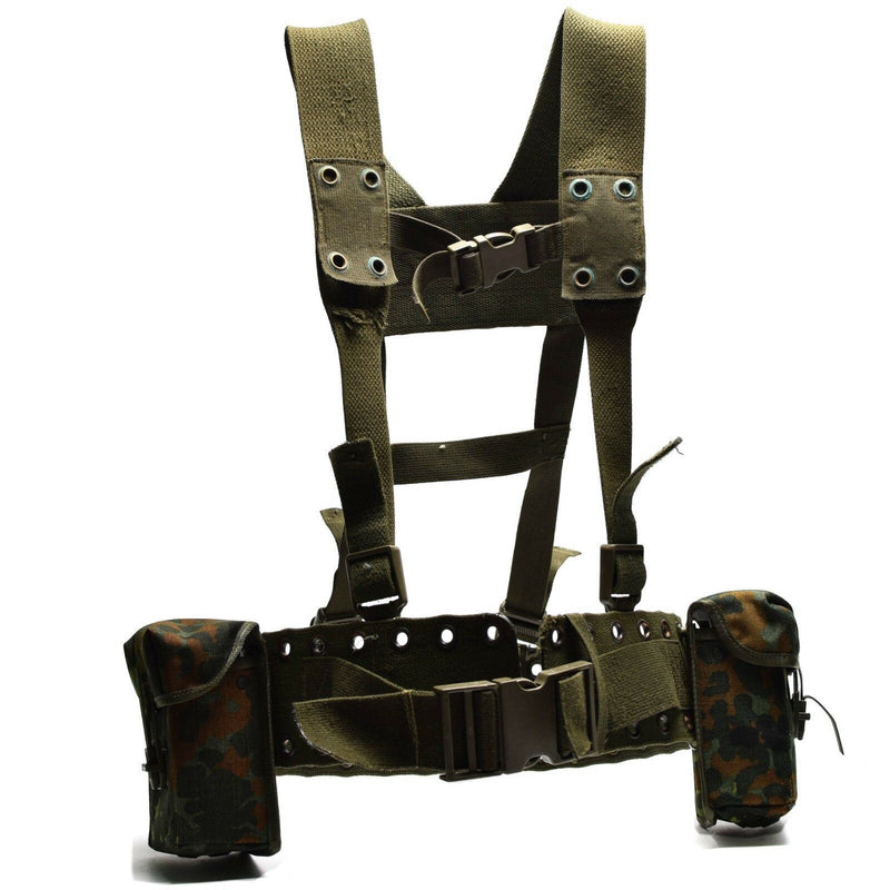 Kit de transport de charge pour harnais de ceinture tactique 4 pièces du système de sangles de l'armée allemande d'origine