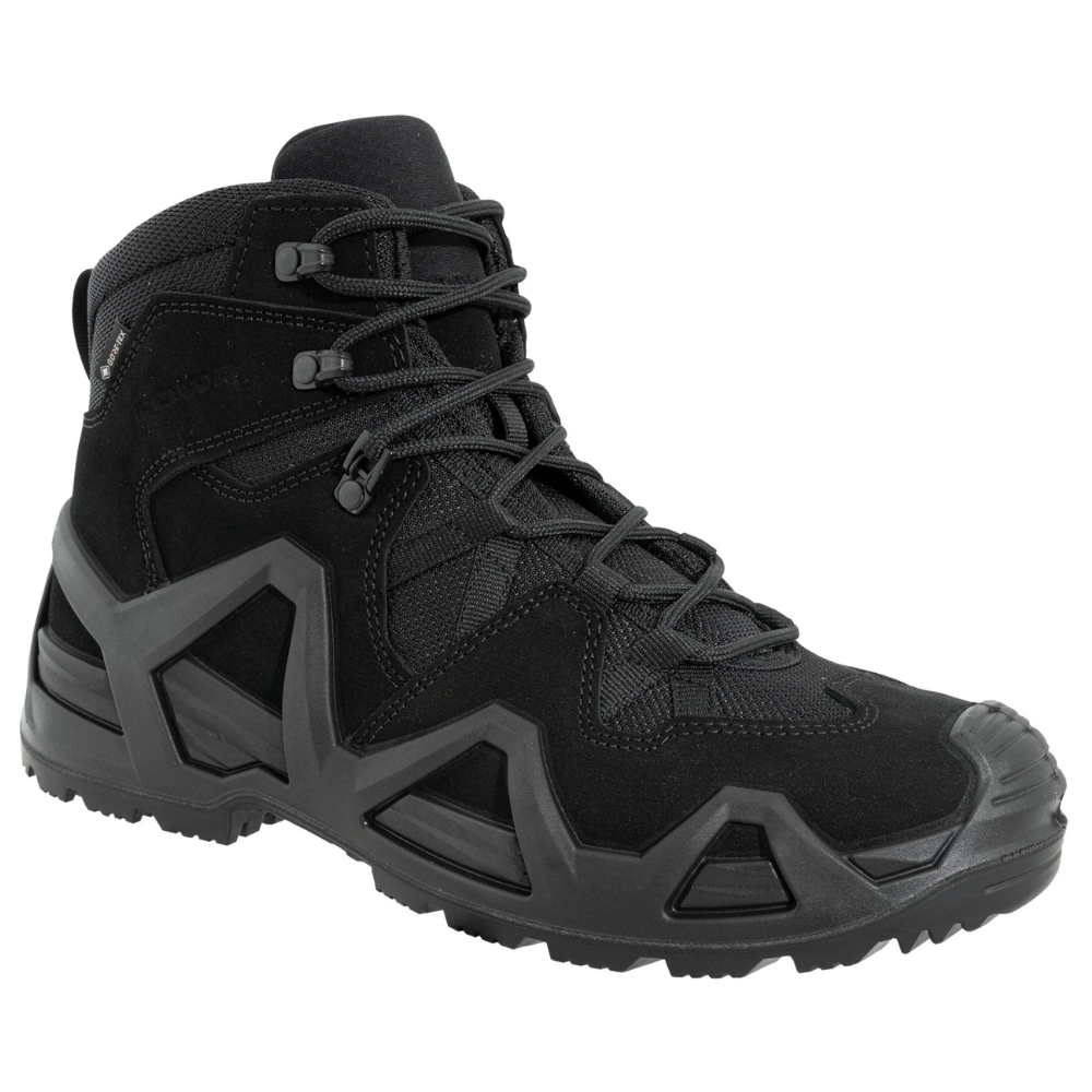 LOWA Zephyr MK2 GTX Bottes de combat mi-hautes GORE TEX imperméables résistantes à l'abrasion noir