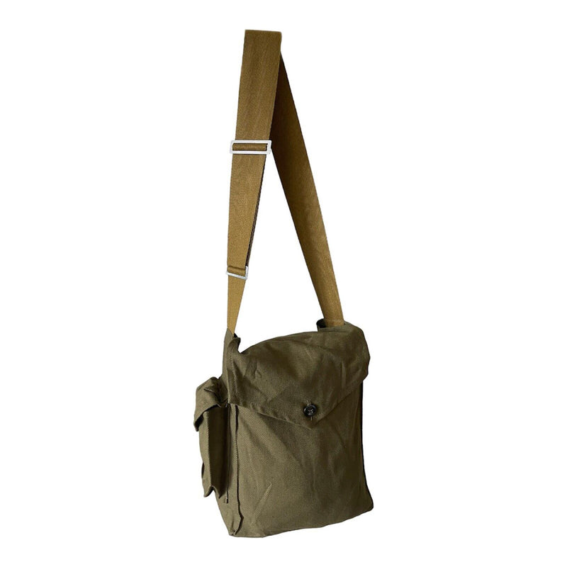 Véritable sac à bandoulière en toile pour masque à gaz militaire de l'armée soviétique russe GP-5.