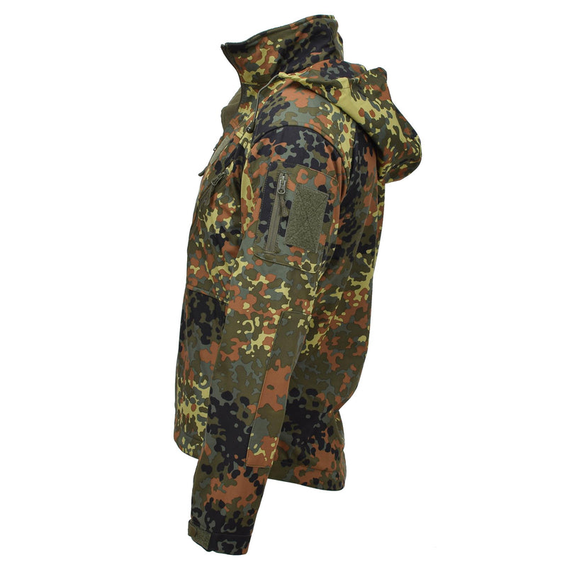 Veste Softshell MIL-TEC SCU 14 camouflage flecktran allemand vêtements d'extérieur de randonnée