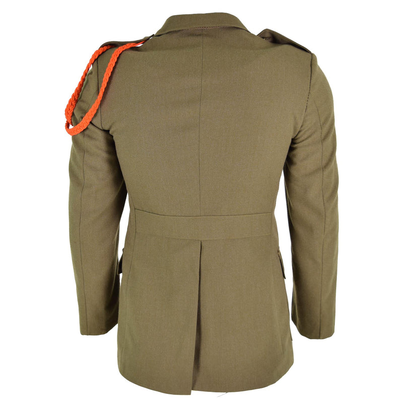 Veste d'uniforme de parade marron originale de l'armée italienne en laine