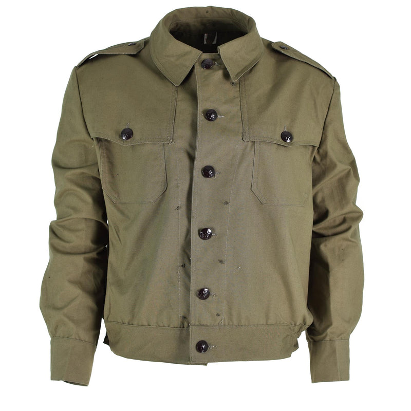 Veste en toile originale des troupes de campagne de l'armée bulgare, édition OD des surplus militaires