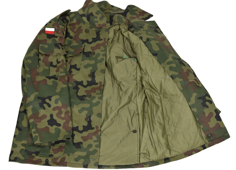 Véritable veste militaire de combat parka de l'armée polonaise camouflage panthère BDU surplus NEUF