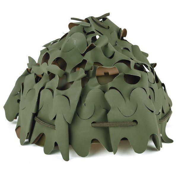 Couvre-chef camouflage original des forces françaises, couvre-chef masquant, marron olive, NEUF