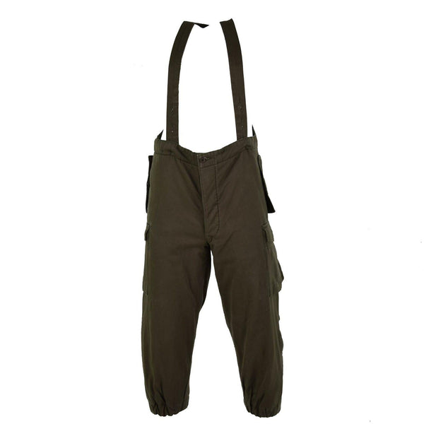 Pantalon de combat original de l'armée autrichienne, salopette militaire olive OD avec bretelles, NEUF