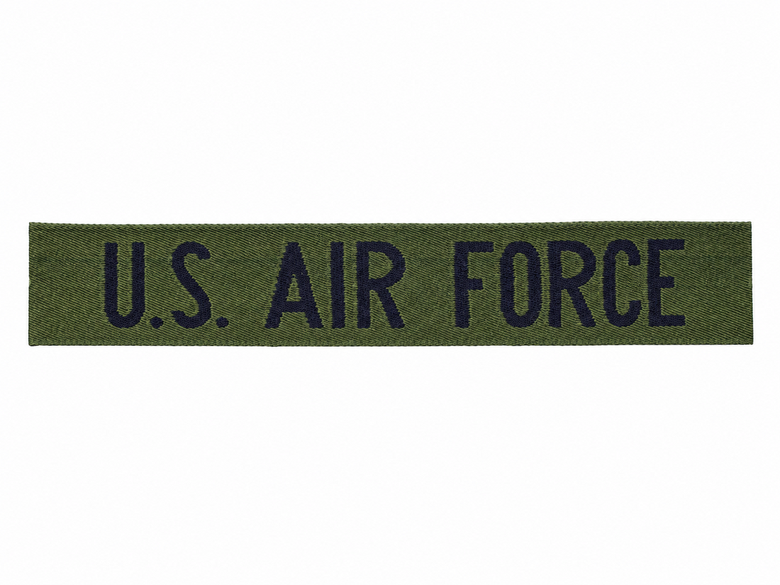 Patch de bande de poitrine de l'armée de l'air militaire américaine, insignes originaux, surplus de l'armée