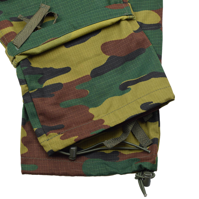 Pantalon de combat cargo de style armée belge de marque TACGEAR, camouflage puzzle ripstop