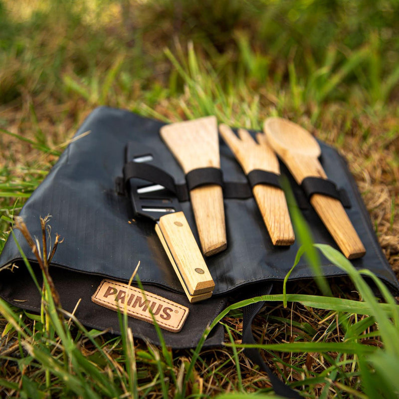 Kit d'ustensiles de camping en plein air Primus CampFire Prep, couteau de randonnée, cuillère, fourchette