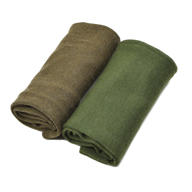 Écharpe militaire tchèque originale. Écharpe tube de l'armée marron. Nouveau lot de 2 pièces