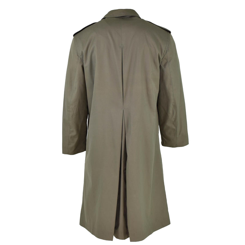 Véritable manteau de pluie militaire français Trench-coat de l'armée Olive imperméable pleine longueur