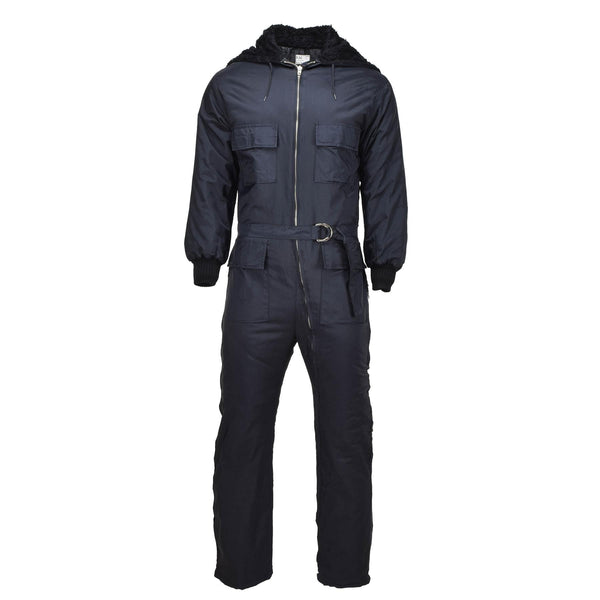 Combinaison d'hiver militaire néerlandaise originale avec capuche en fausse fourrure